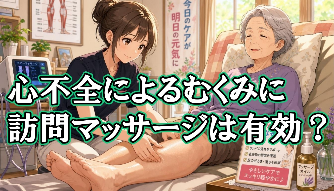心不全によるむくみに訪問マッサージは有効?