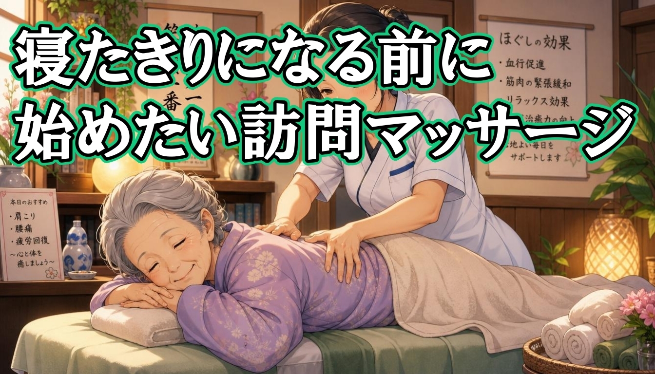 寝たきりになる前に始めたい訪問マッサージ
