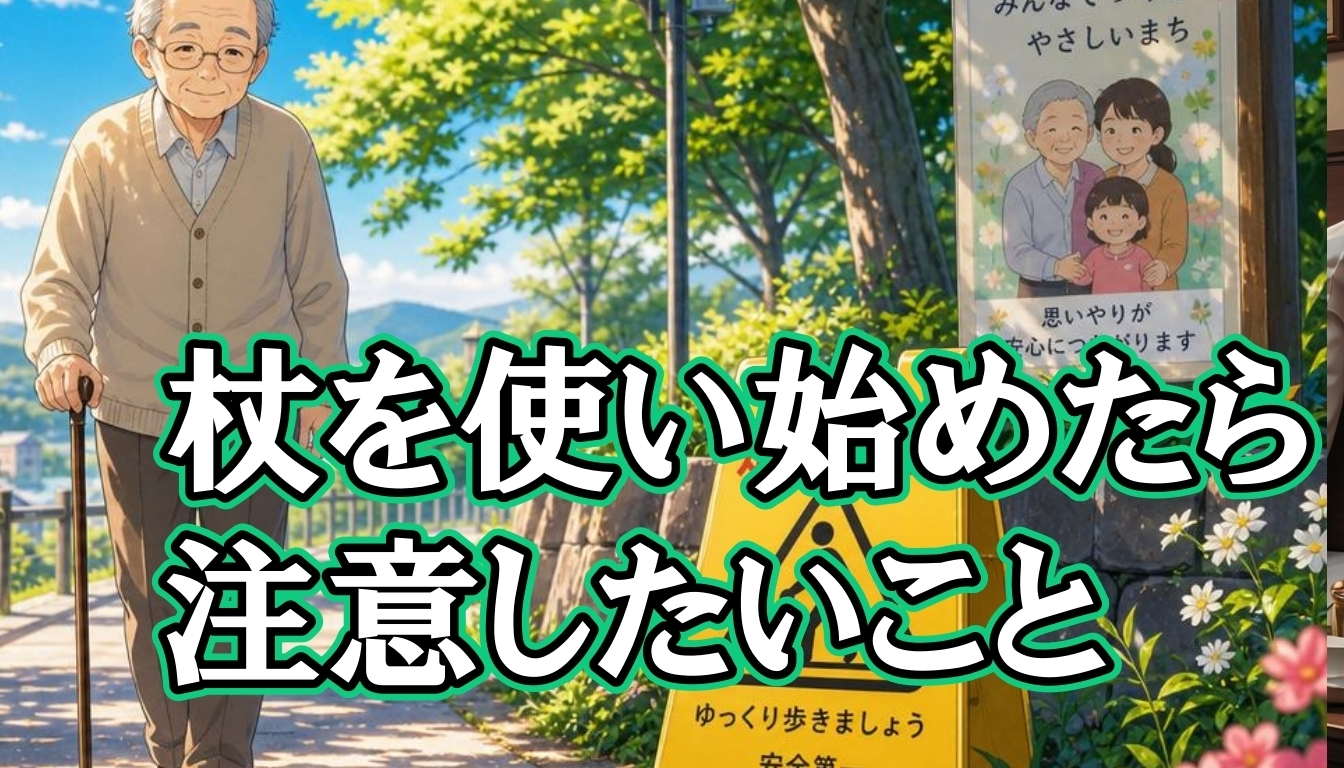 杖を使い始めたら注意したいこと