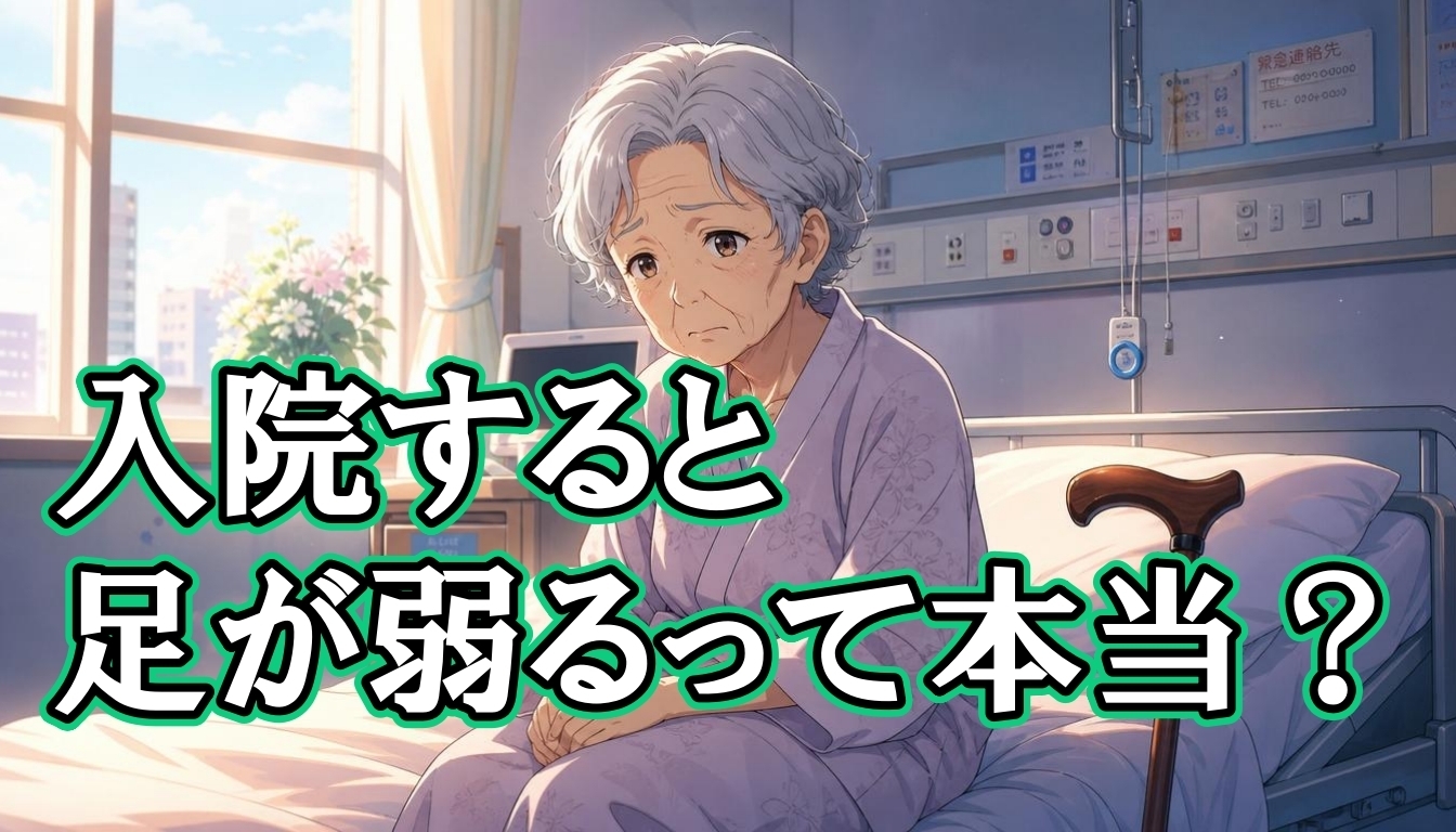 入院すると足が弱るって本当？