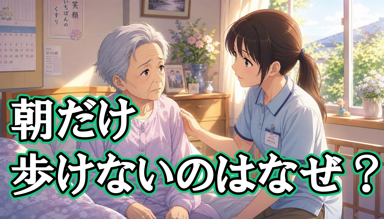 朝だけ歩けないのはなぜ？