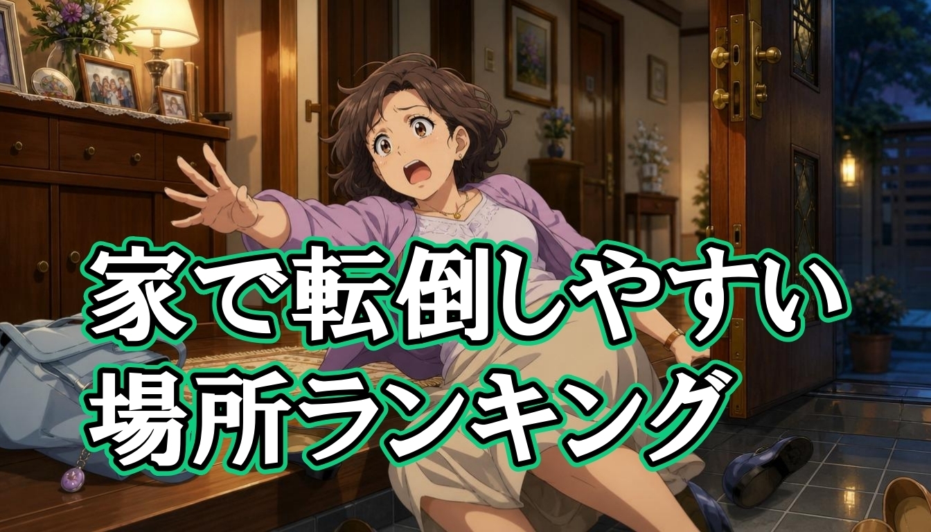 家で転倒しやすい場所ランキング
