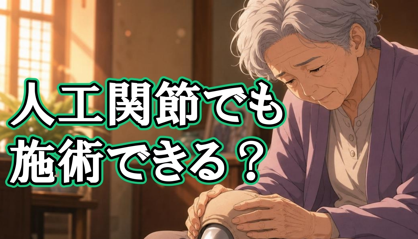 人工関節でも施術できる?