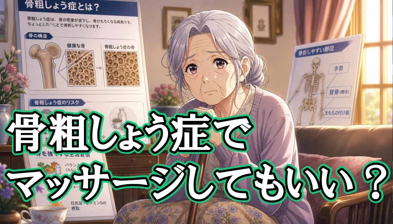 骨粗しょう症でもマッサージしてもいい？