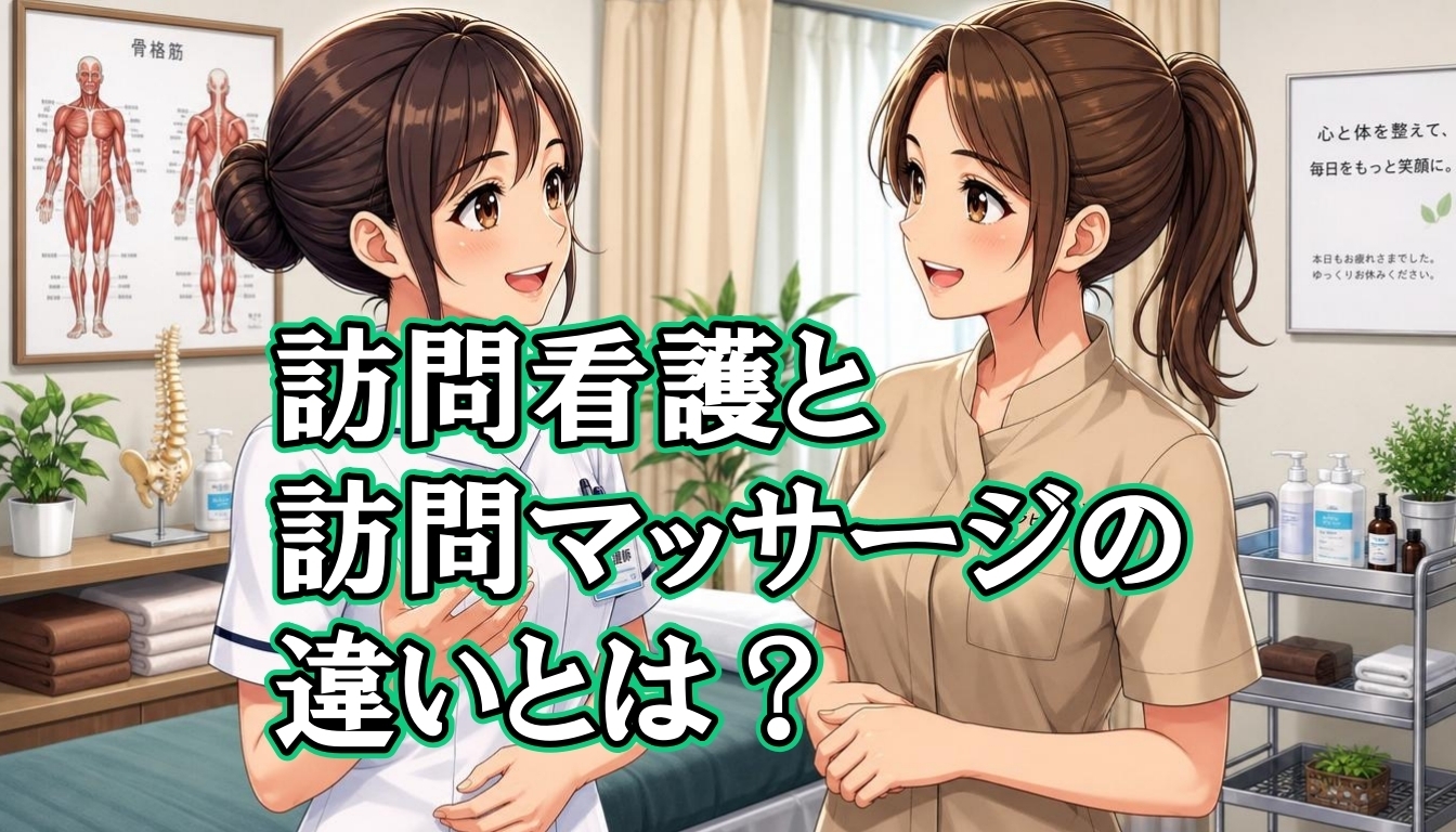 訪問看護と訪問マッサージの違いとは？