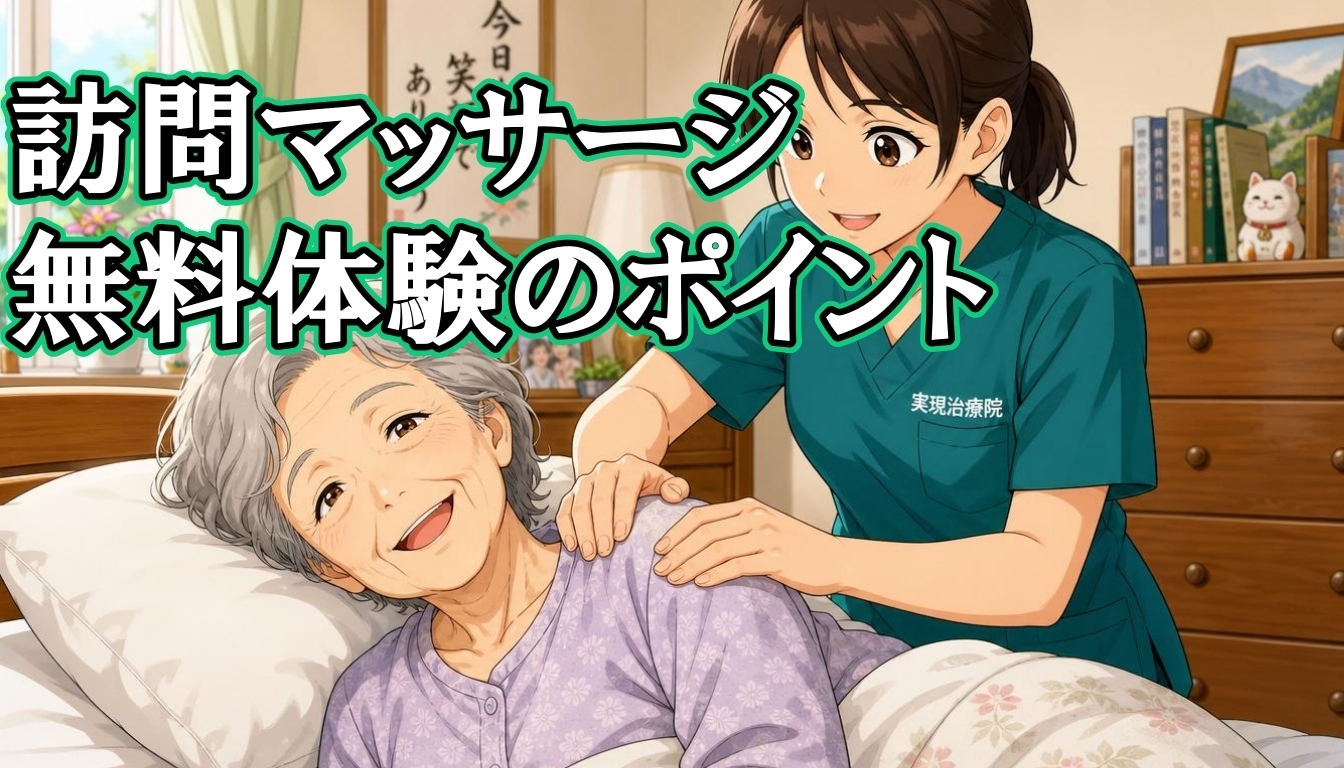 訪問マッサージ無料体験で確認すべき5つのポイント