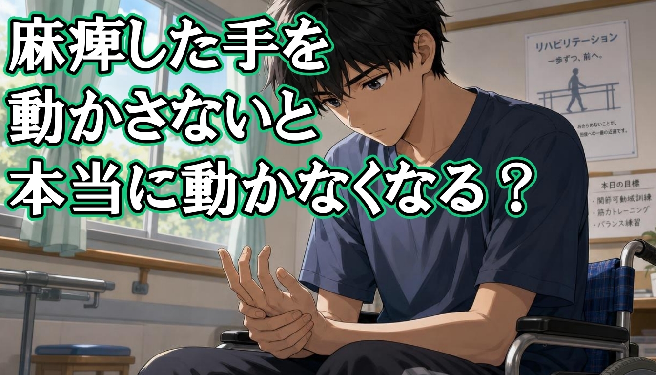 麻痺した手を動かさないと、本当に動かなくなる?