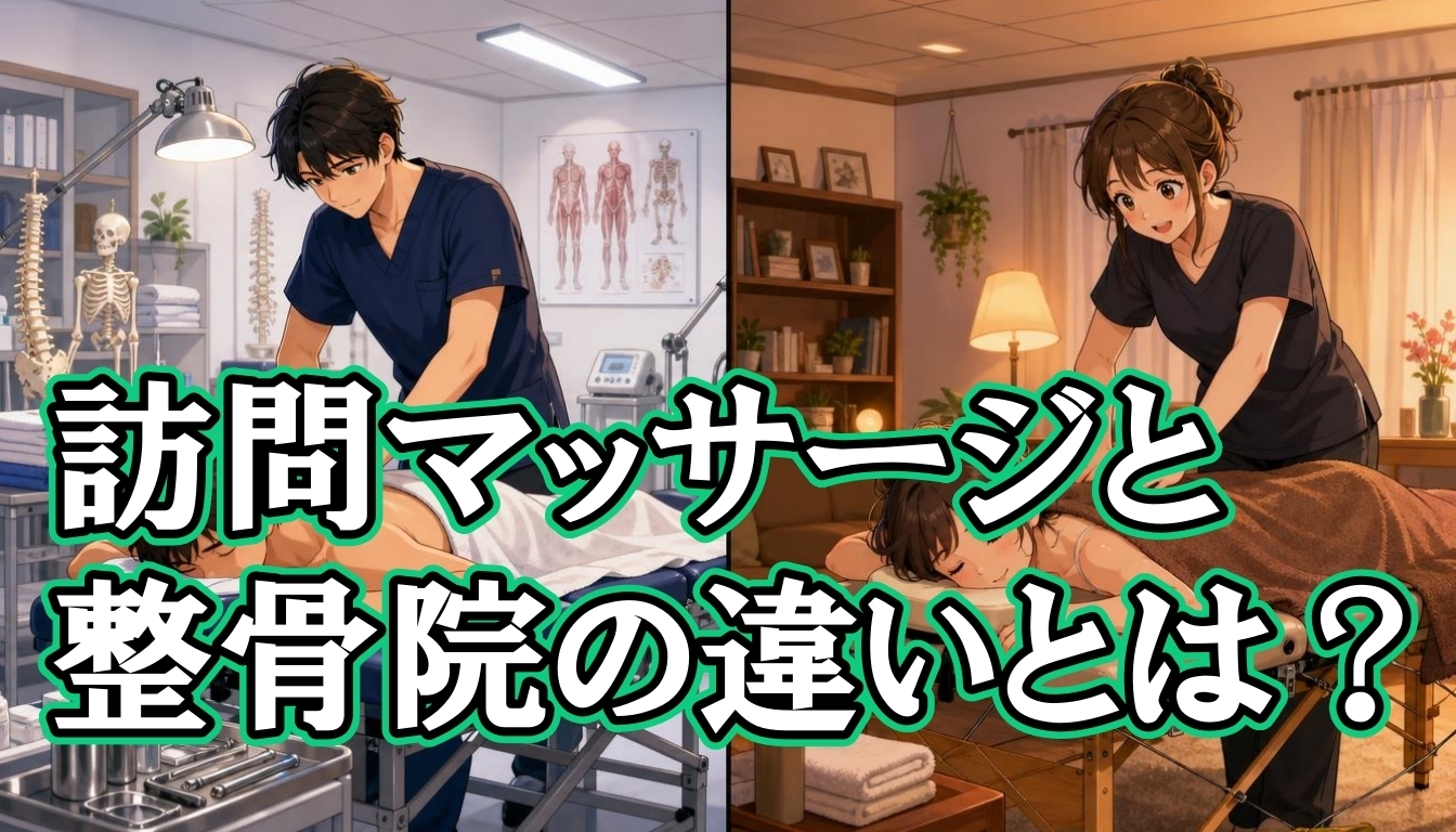 訪問マッサージと整骨院の違いとは?