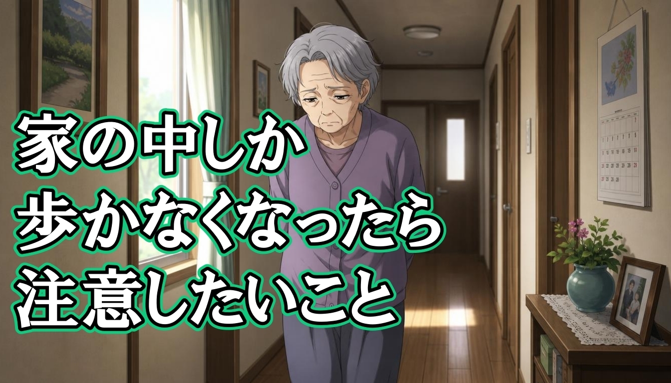 家の中しか歩かなくなったら注意したいこと