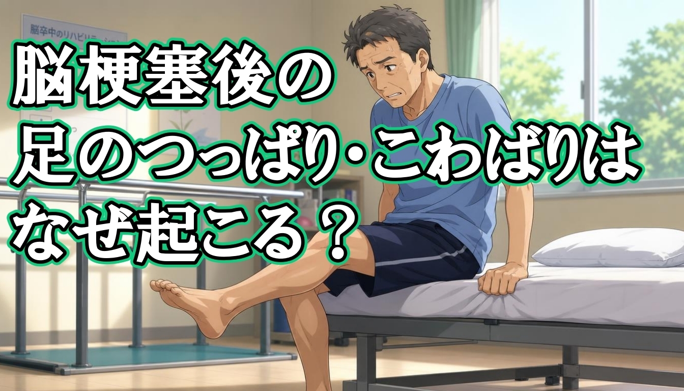 脳梗塞後の足のつっぱり・こわばりはなぜ起こる?