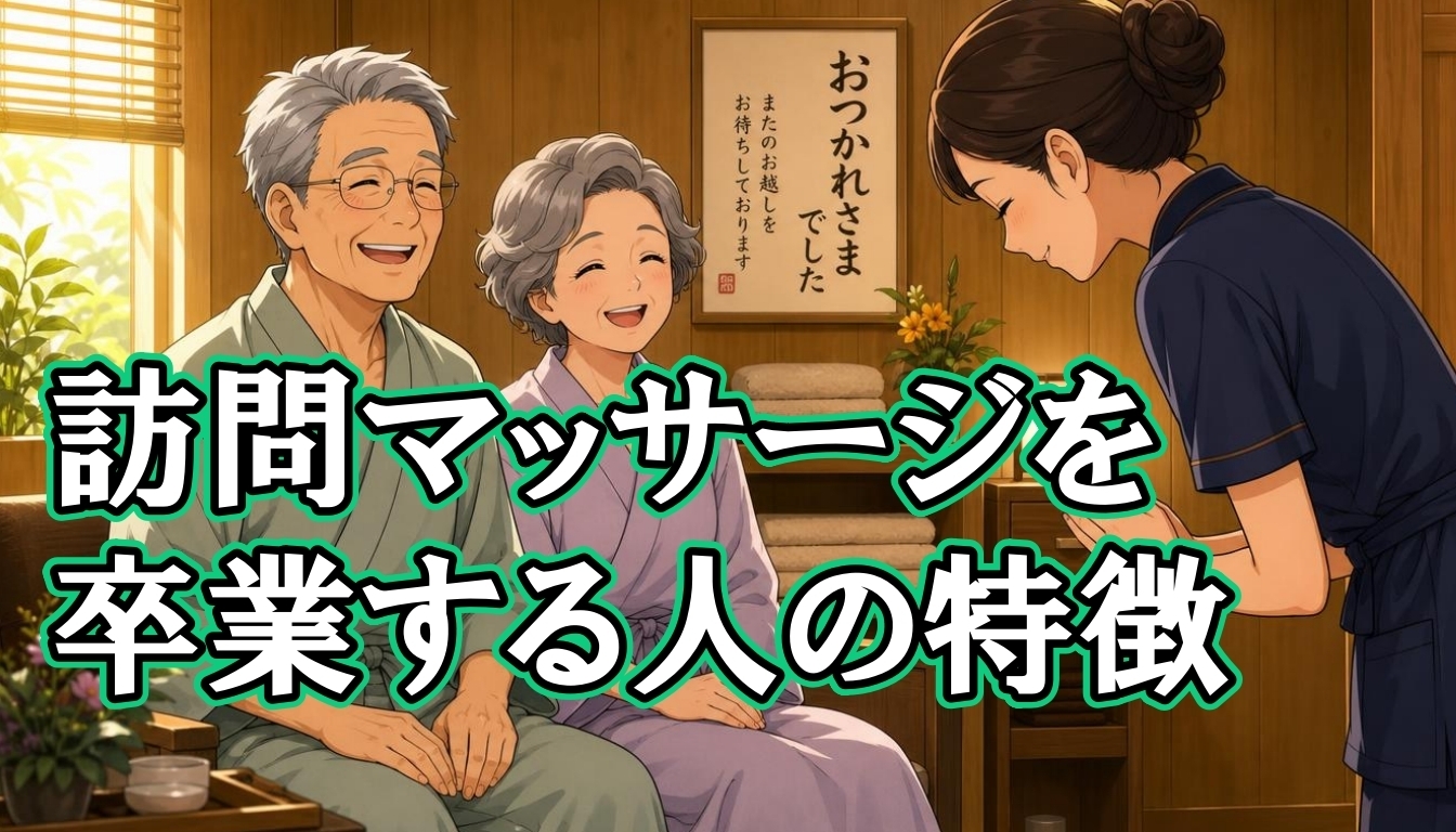 訪問マッサージを卒業する人の特徴
