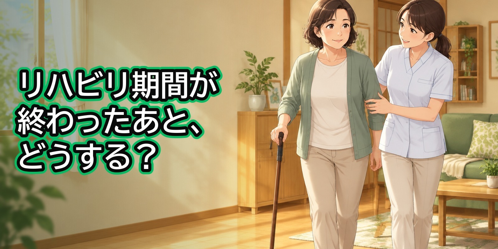 リハビリ期間が終わったあと、どうする？脳卒中後の生活を支える選択肢