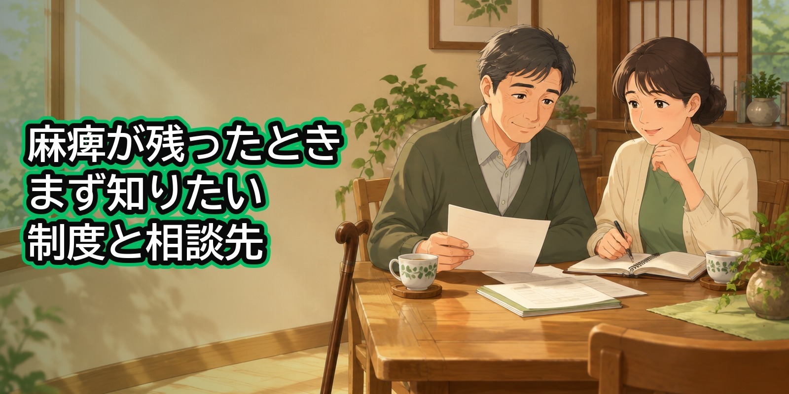 40代・50代で麻痺が残ったとき、まず知っておきたい制度と相談先