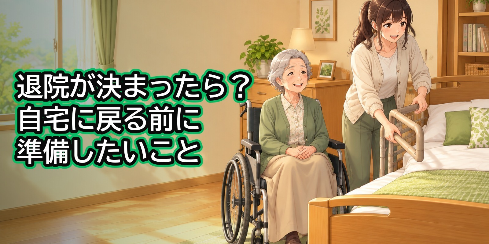 退院が決まったら？自宅に戻る前にご家族が準備したいこと
