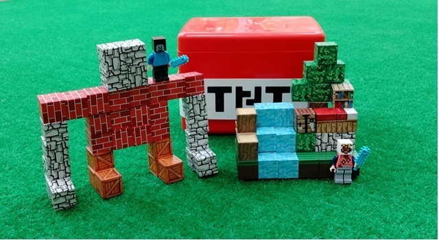 マイクラマグネットブロック｜組み立て簡単！小さい子供にもおすすめ