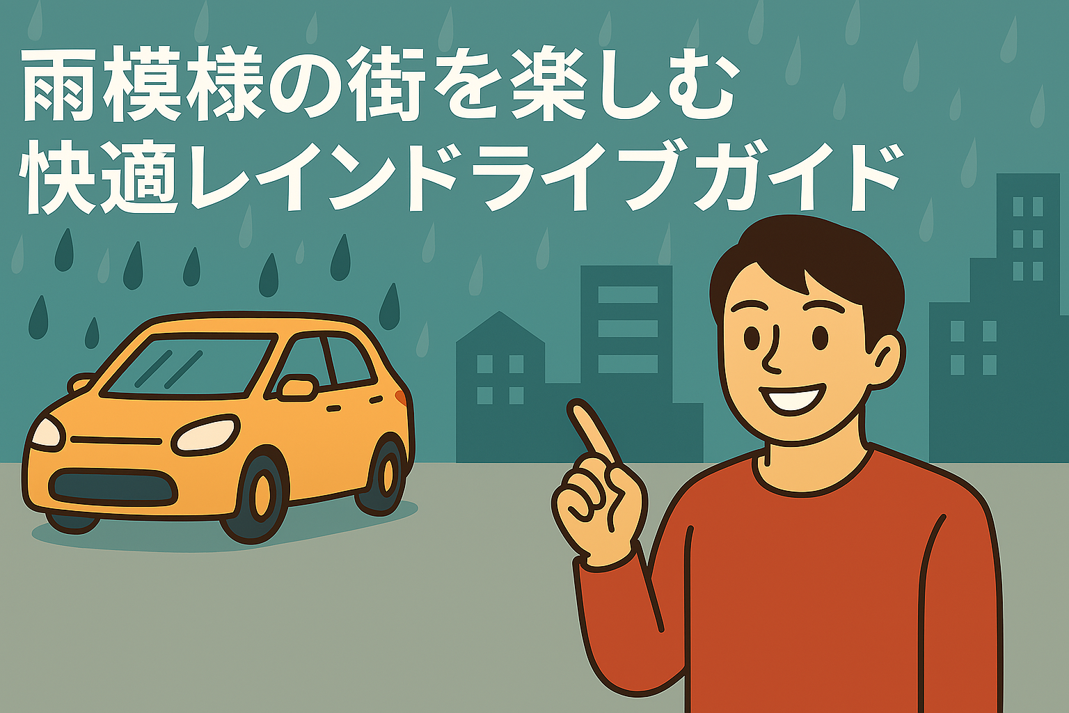 雨模様の街を楽しむ快適レインドライブガイド