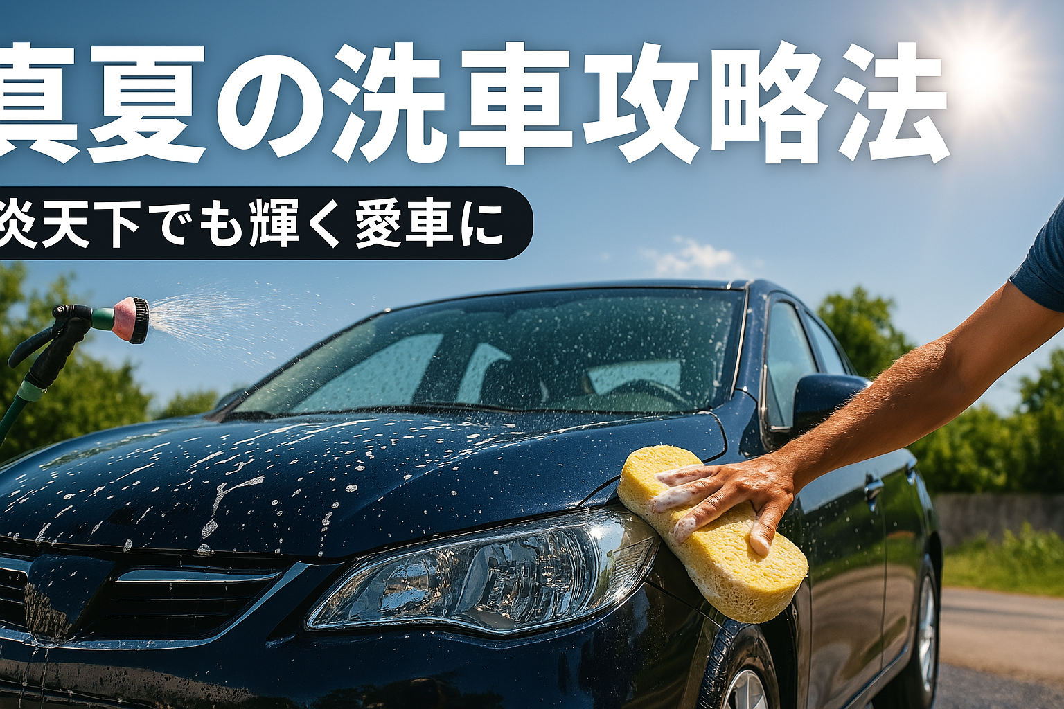 真夏の洗車攻略法：炎天下でも輝く愛車に