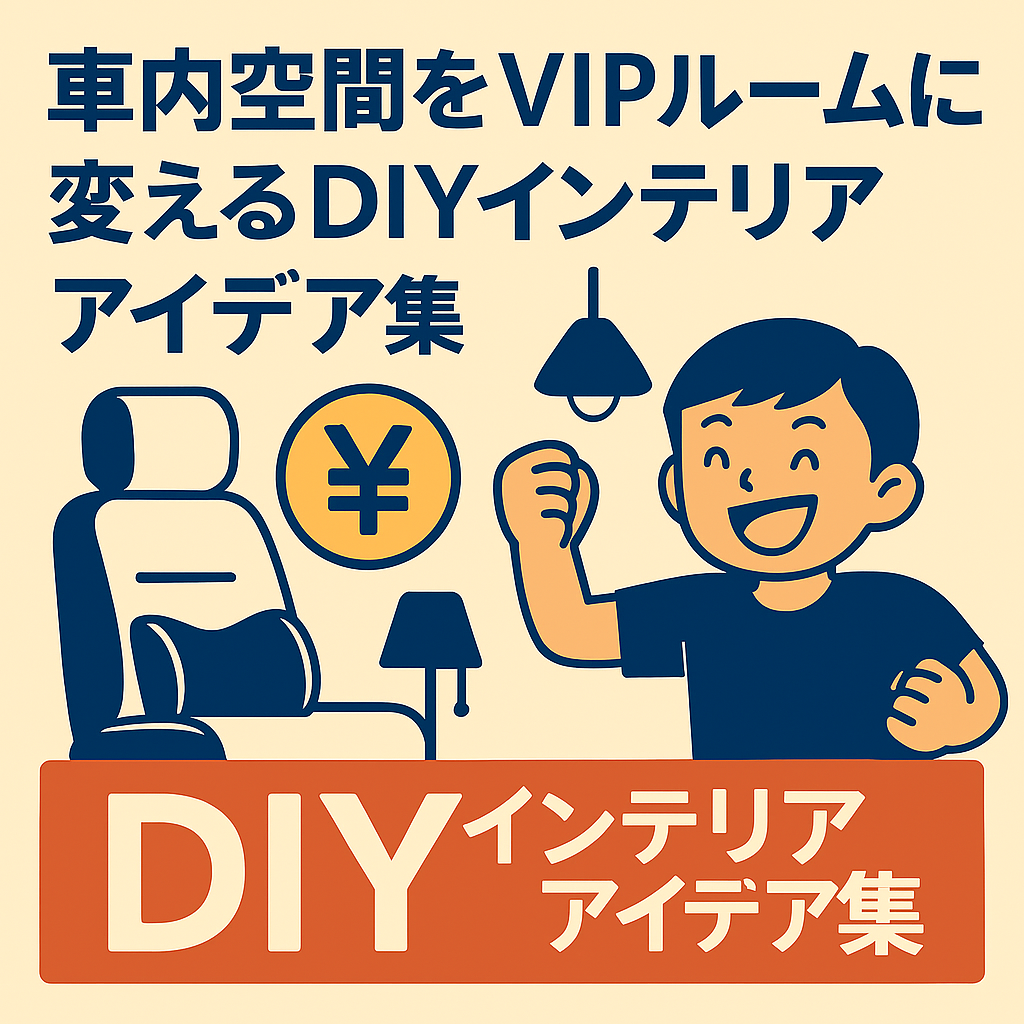 車内空間をVIPルームに変えるDIYインテリアアイデア集