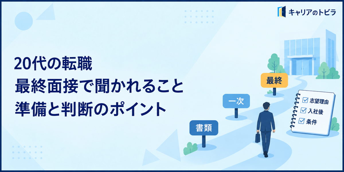 20代の転職の最終面接で聞かれること｜準備と判断のポイント