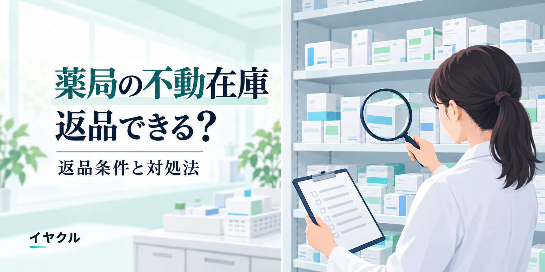薬局の不動在庫は返品できる？卸の返品条件と対処法｜イヤクル