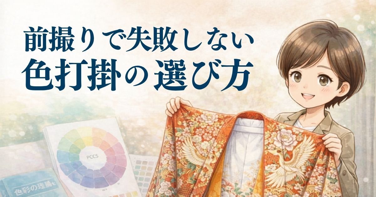 前撮りで失敗しない色打掛の選び方