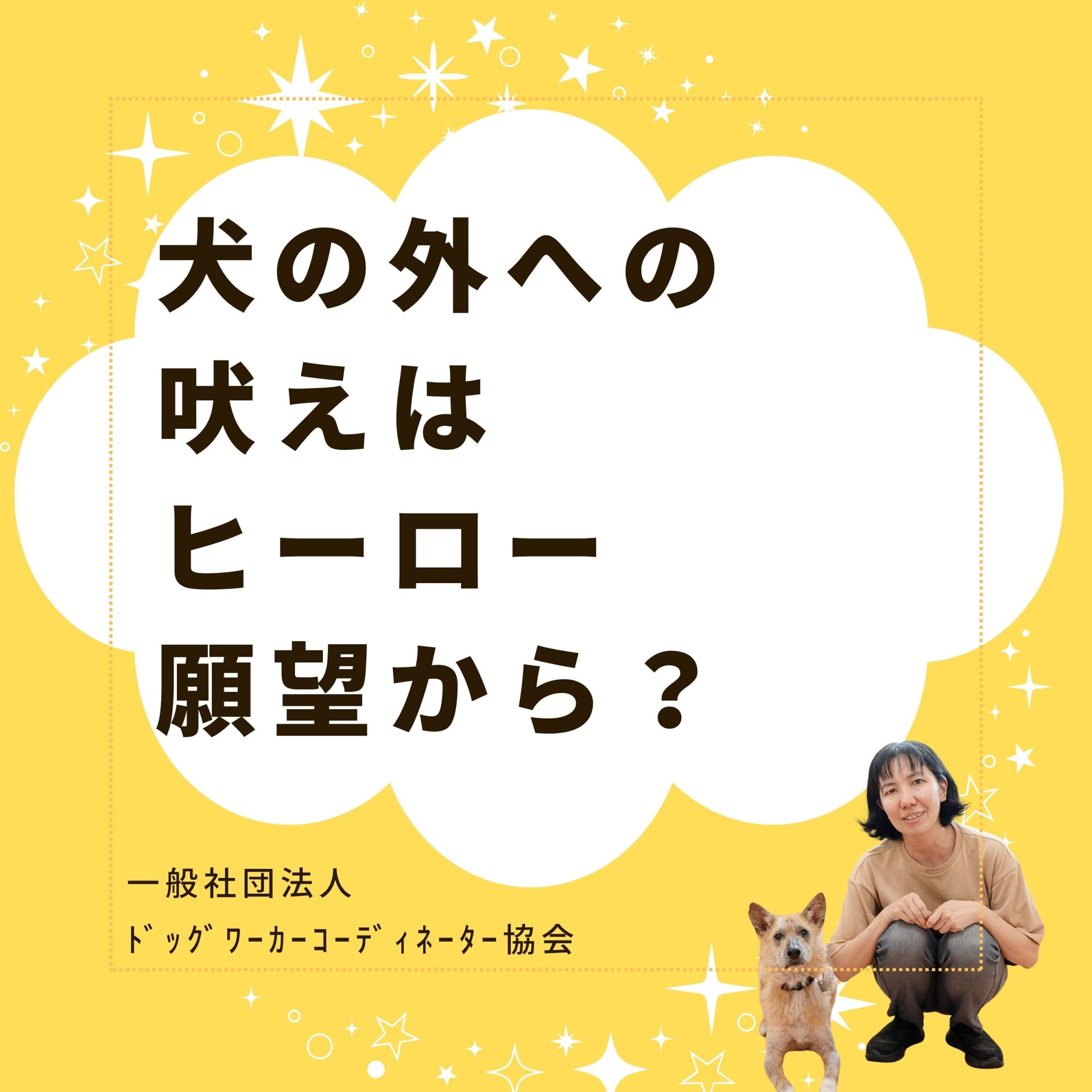 犬が外に向かって吠えるのはヒーロー願望から？