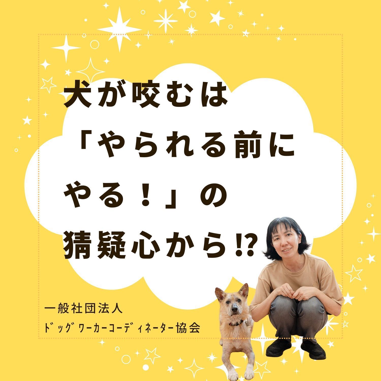 犬が咬むのは「やられる前にやる！」の猜疑心から！？