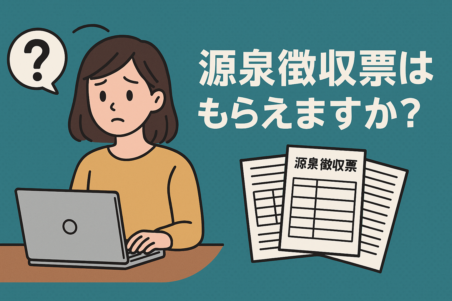 「年末調整で“源泉徴収票をもらってきて”と言われたけど、どうすればいい?」― 学生さんからのリアルなご相談 ―