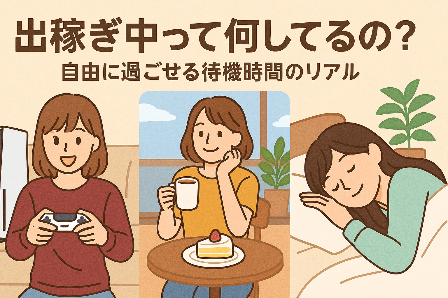 出稼ぎ中ってみんな何してるの? ― 待機中のリアルな過ごし方&自由度の高さ ―