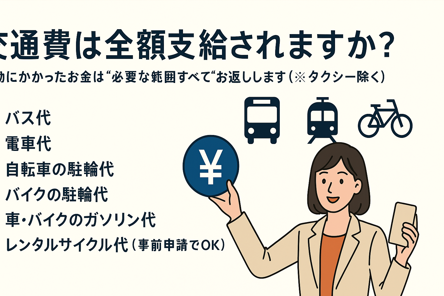 【交通費は全額支給されますか？】