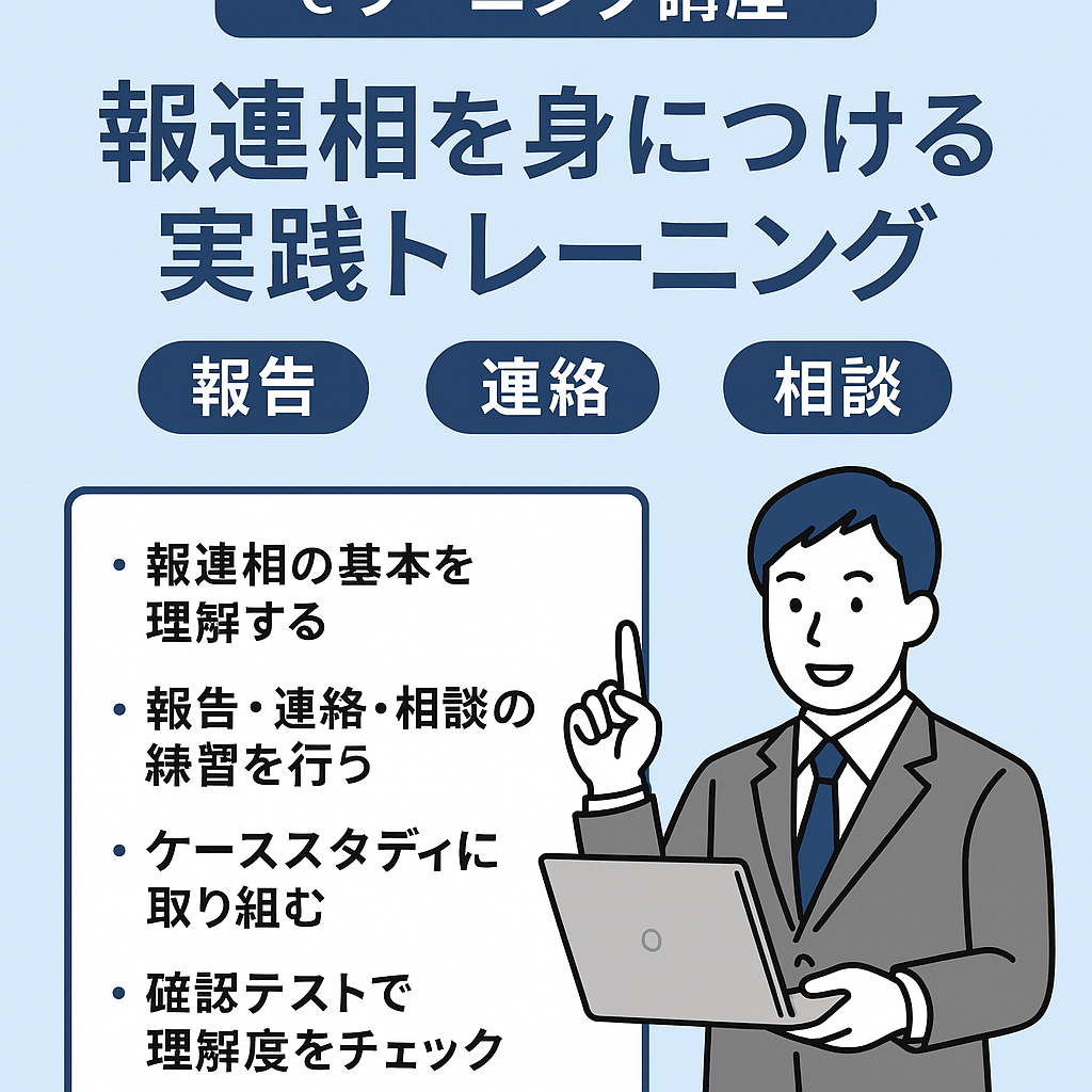 報連相を身につける実践トレーニング(eラーニング講座)