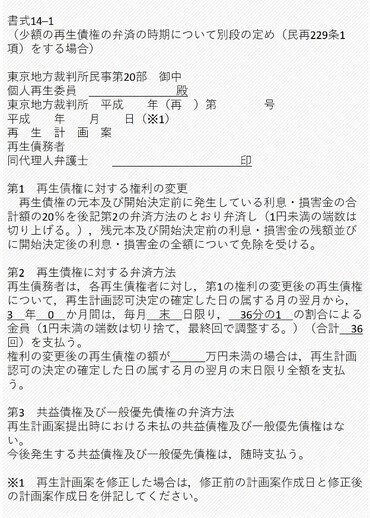 再生計画案は個人再生成功のカギ 記載内容を解説 債務整理ナビ