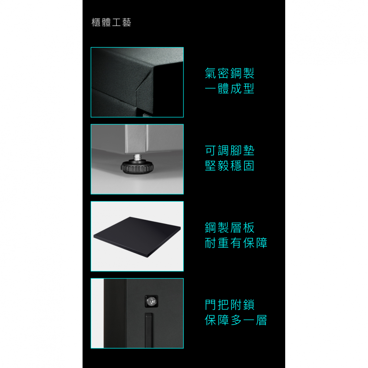 AX-96N電子防潮櫃，各部工藝水準與品管都符合ISO標準，品質最高保障