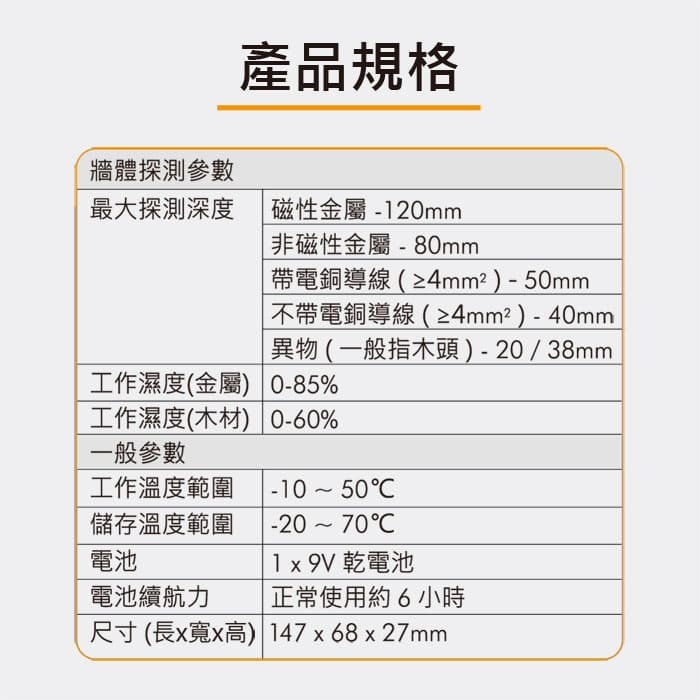 牆體探測儀 牆壁木材 鋼筋 金屬 電線 檢測儀 探測器