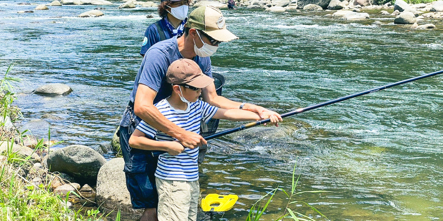 郡上の旬なアウトドア体験予約サイト 郡上ノアソブ 終了 初めてでも安心 鮎の友釣り教室