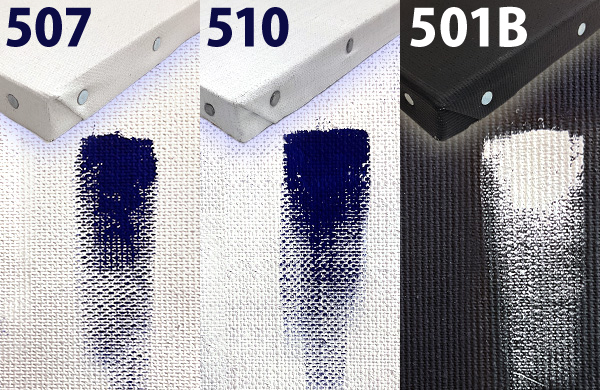 507、510、501Bの3種類の画布