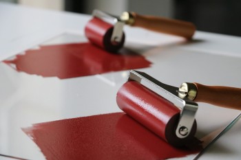 リノカット版画用ゴムローラー