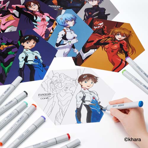 エヴァンゲリオン × コピック エヴァカラーセット プレミアムエディション 使用イメージ