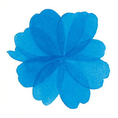 重ね塗りで描いた花