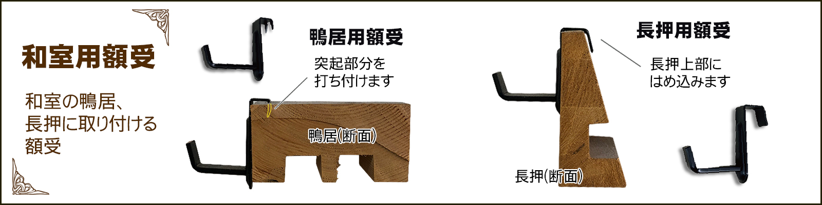 福井金属工芸の額縁用金具のご紹介