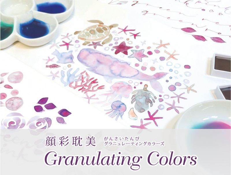 顔彩耽美 グラニュレーティングカラーズ 5色セット