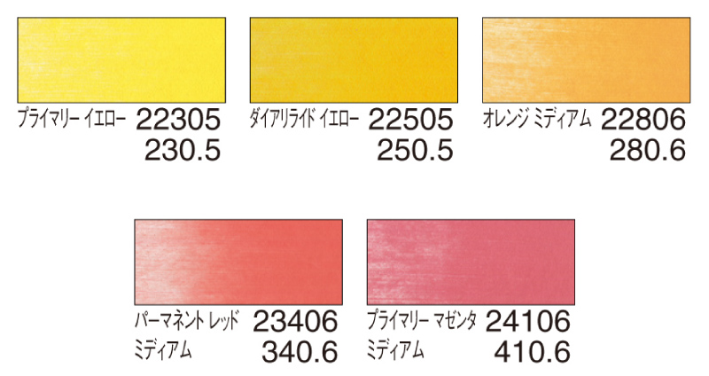 ブライトウォームセット　セット配色