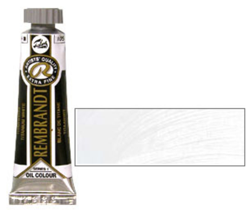 レンブラント 油絵具5号(15ml) 105チタニウムホワイト(サフラワー)