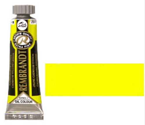 レンブラント 油絵具5号(15ml) 207カドミウムイエローレモン