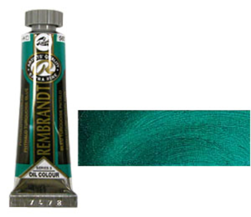 レンブラント 油絵具5号(15ml) 565フタロターコイズブルー