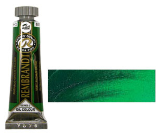 レンブラント 油絵具5号(15ml) 681フタログリーンイエロー