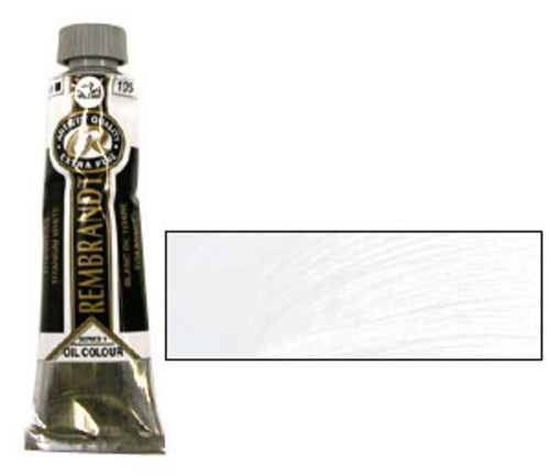 レンブラント 油絵具9号(40ml) 105チタニウムホワイト(サフラワー)