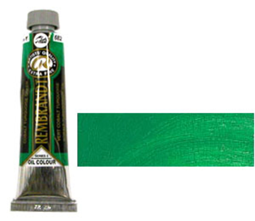レンブラント 油絵具9号(40ml) 682コバルトターコイズグリーン