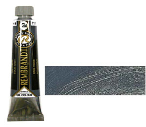 レンブラント 油絵具9号(40ml) 717コールドグレー