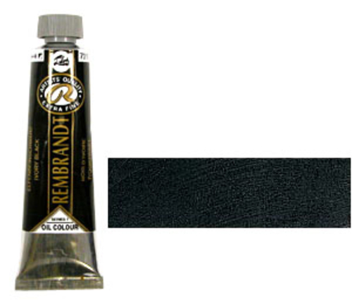 レンブラント 油絵具9号(40ml) 701アイボリーブラック